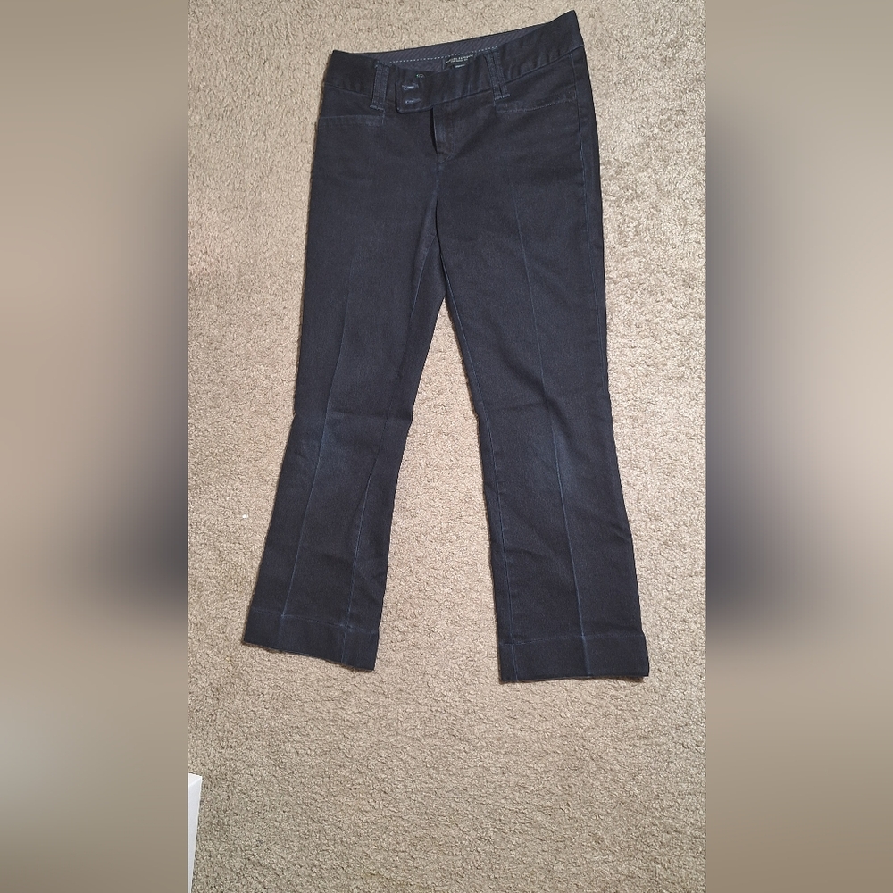 Blue Black Flared Pants